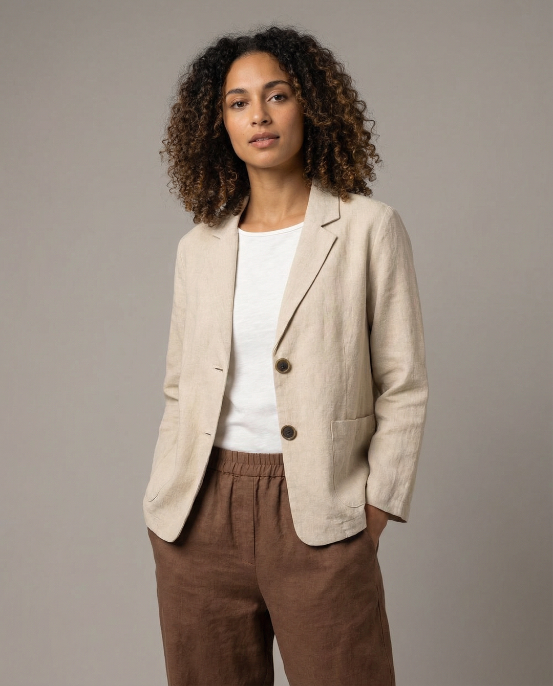 Korean Style Blazer Jacket – Lightweight Loose Fit for Spring &amp; Autumn
