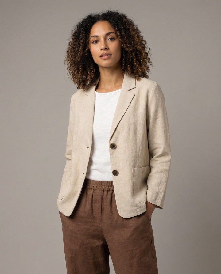 Korean Style Blazer Jacket – Lightweight Loose Fit for Spring &amp; Autumn