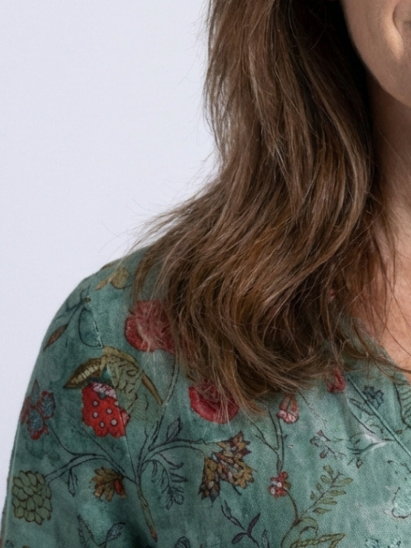 Marina™ | Maxi-jurk met driekwartmouwen