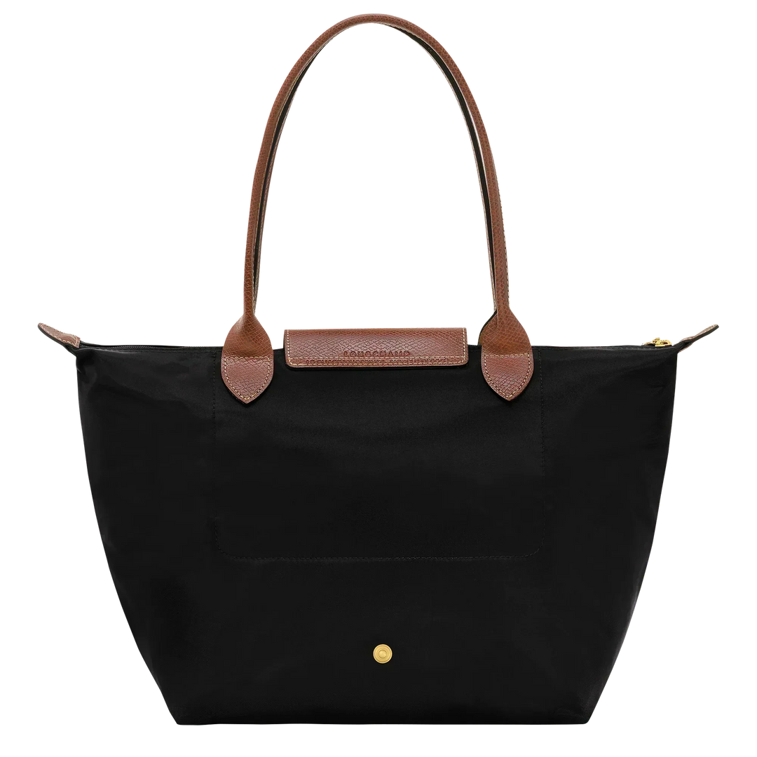 Nora™ | Opvouwbare shopper in zwart met cognac