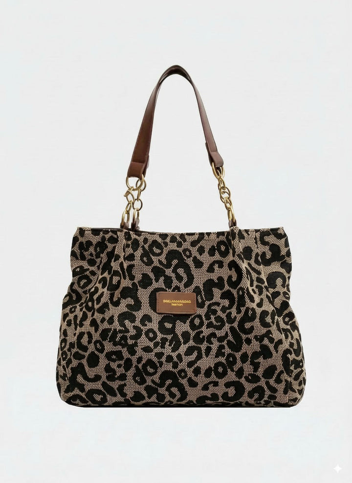 Leonora™ | Shopper met luipaardprint