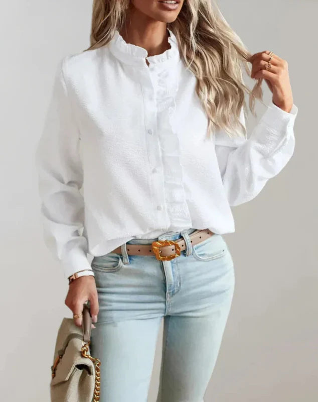 Natalie | Blouse met Ruches
