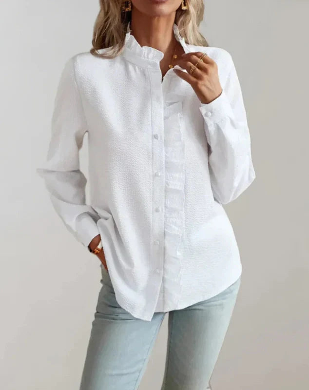 Natalie | Blouse met Rimpels