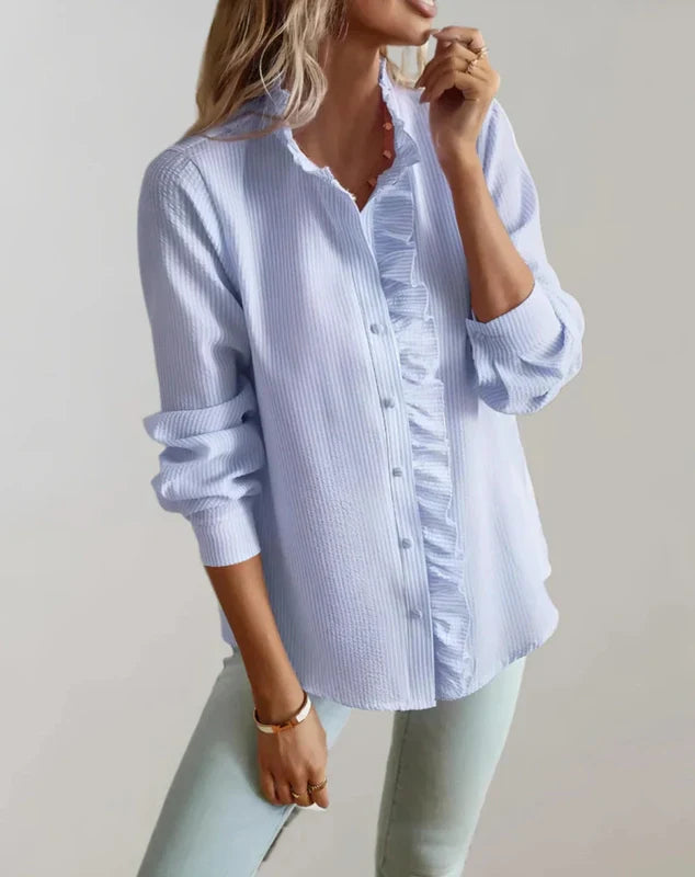 Natalie | Blouse met Rimpels