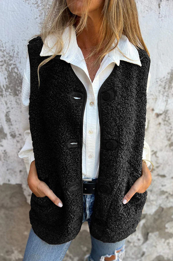 Mysa | Knusse Bodywarmer met Knopen
