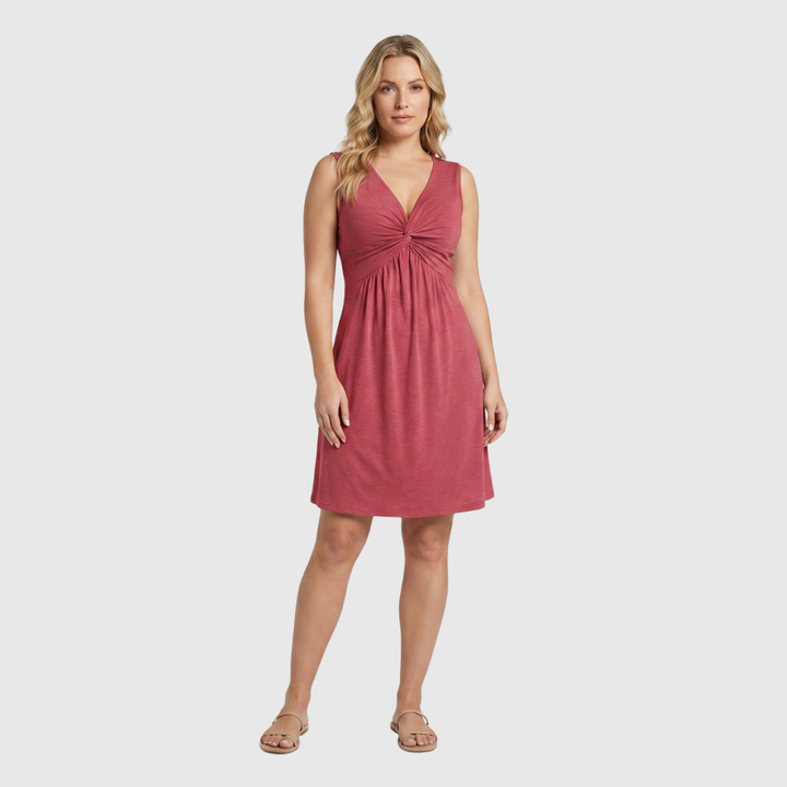 Veerle | Zomerse Jurk met Gedraaid Element