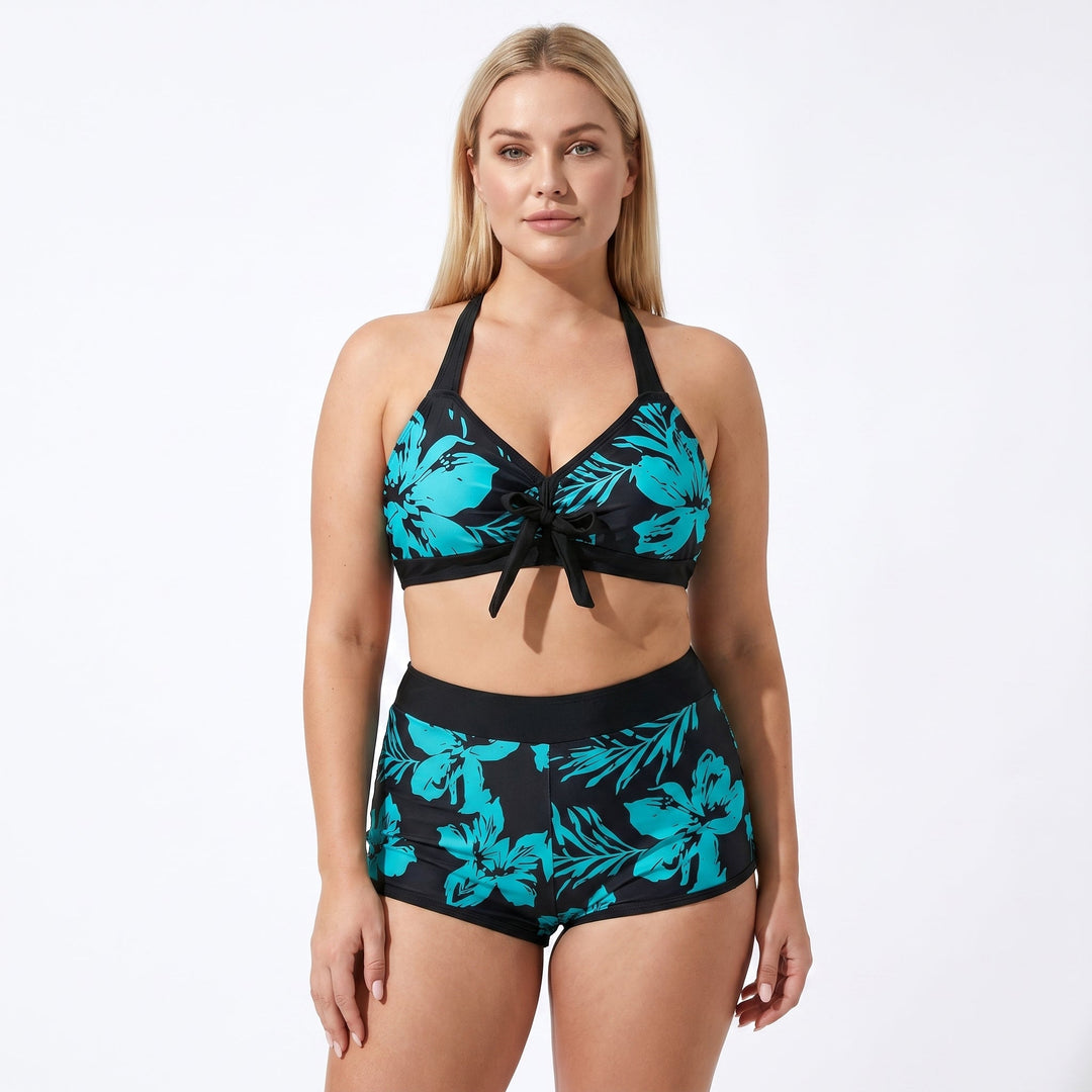 Linda | Bikiniset met Bloemenprint en Boyshort