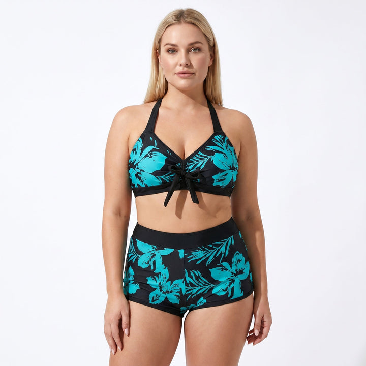 Linda | Bikiniset met Bloemenprint en Boyshort