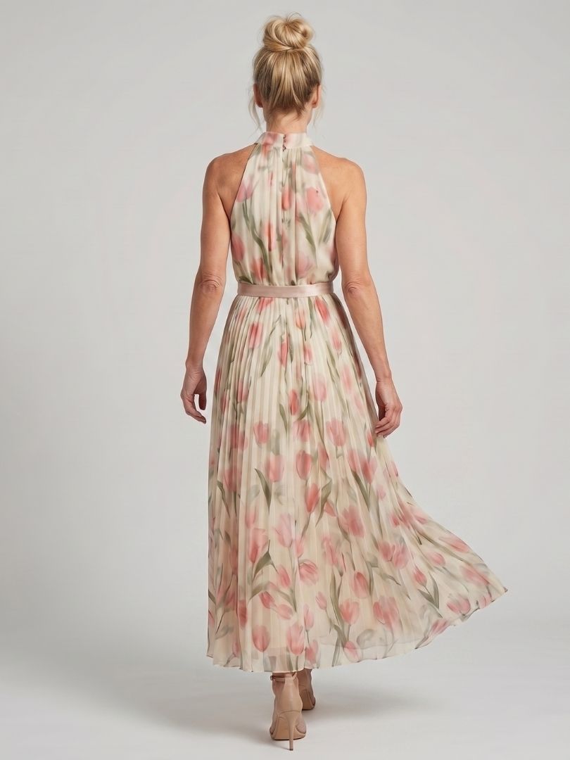 Aurelle™ | Halterjurk met bloemenprint