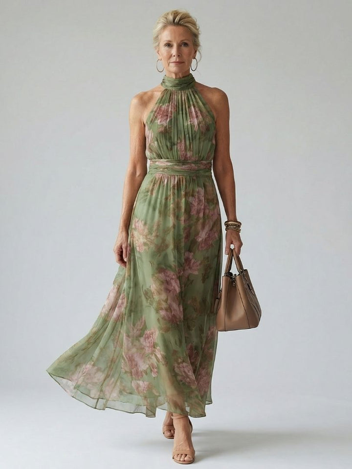 Naomi™ | Maxi-jurk met halterhals