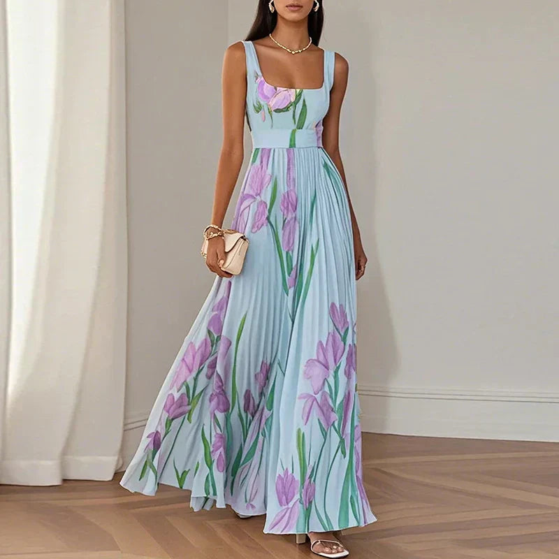 LYRA | Elegante Maxijurk met flatterende plooisilhouet