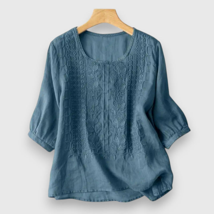 Clara | Geborduurde Blouse