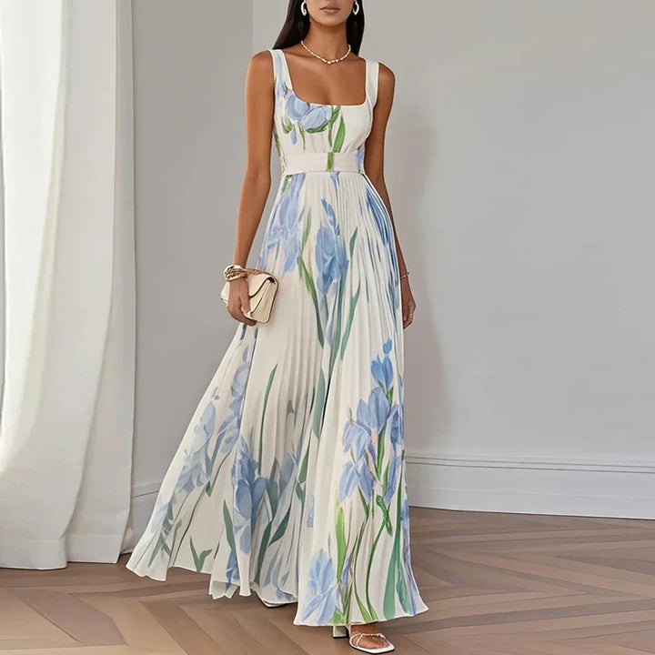LYRA | Elegante Maxijurk met flatterende plooisilhouet