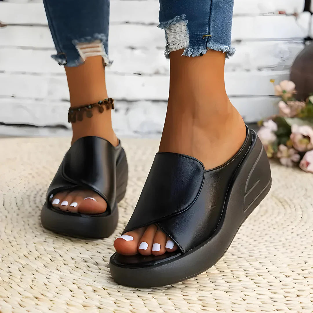 Jade | Wedge Platform Sandalen
