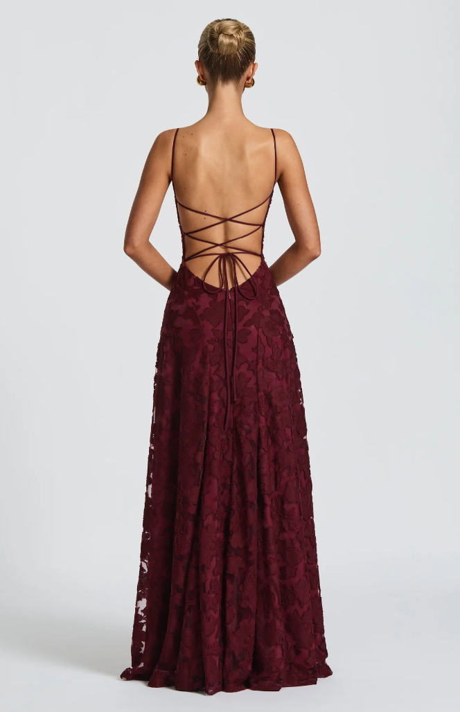 SOFIA | Elegante Kant Maxi Jurk