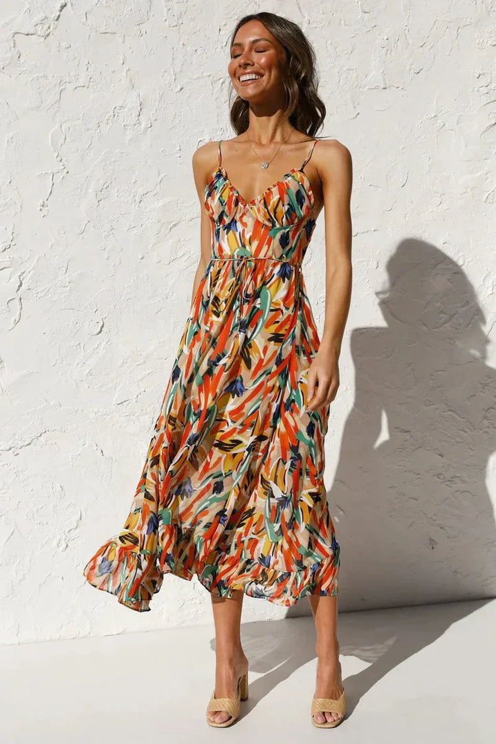 GABRIELLA | Gedrukt Zomerjurk met frisse comfort en zonnige stijl