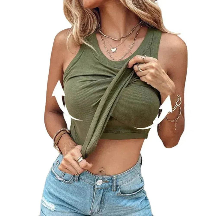 Nelle | Tanktop met Ingebouwde BH
