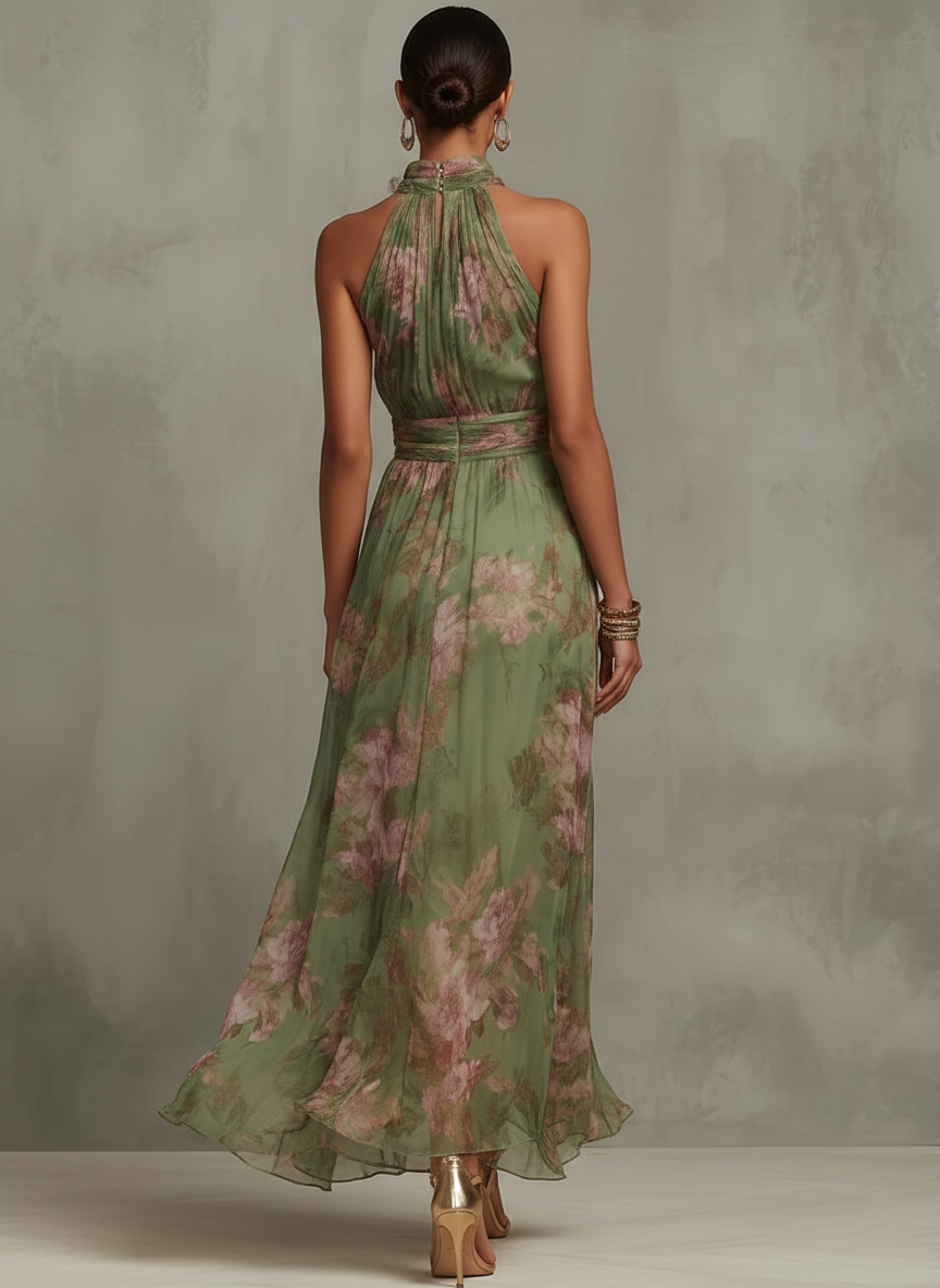 LIVIA | ELEGANTE FLORALEN HALTER-MAXJURK
