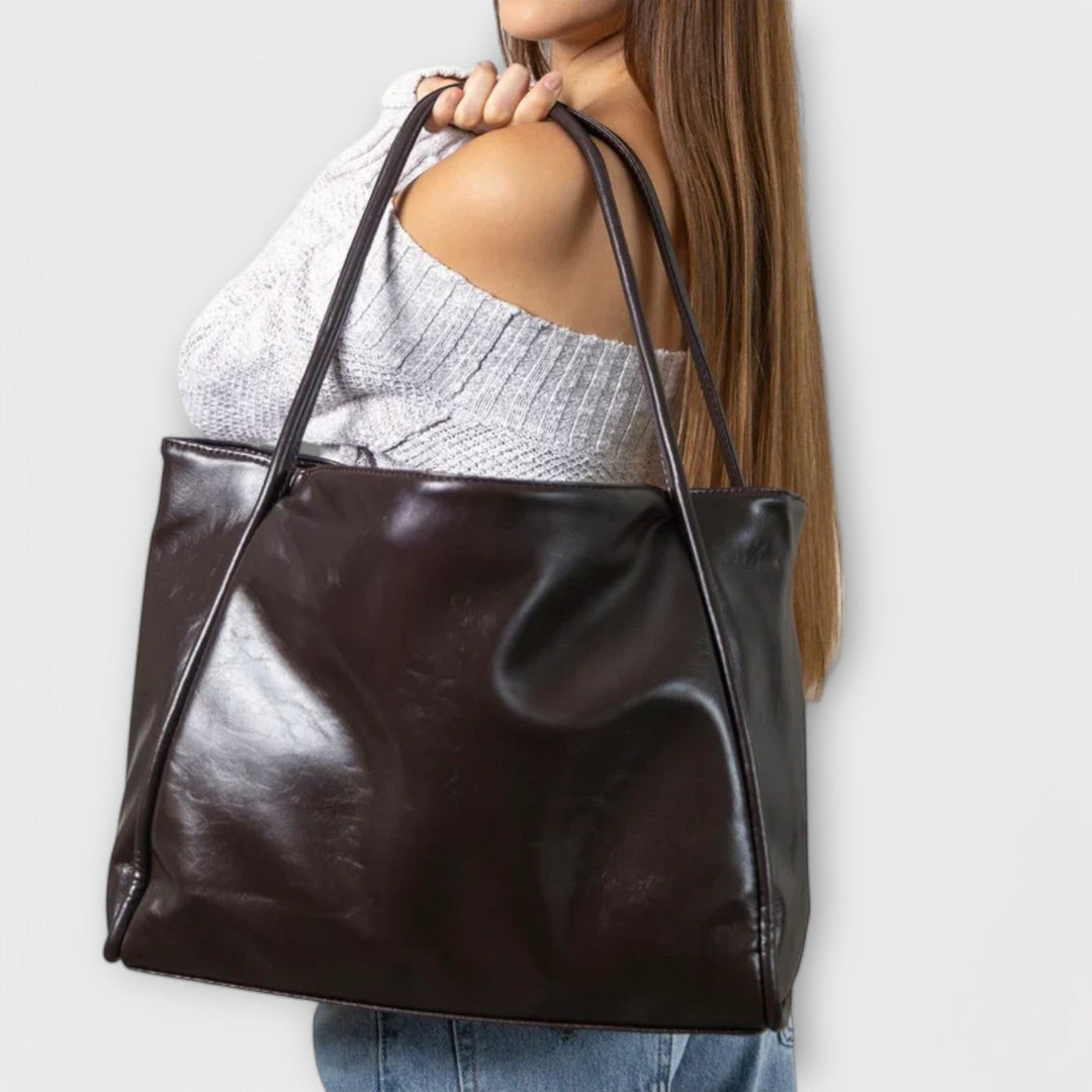 Blair™ | Minimalistische zwarte shopper