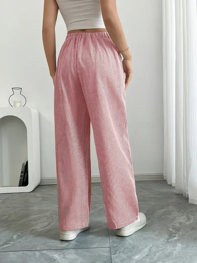 Karina | Striped Wide-Leg Pants for Women | Smart Casual