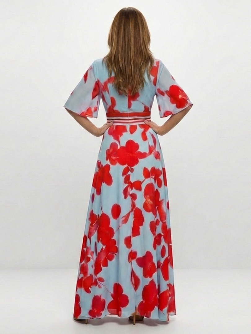 Corinne™ | Bloemenjurk met V-hals