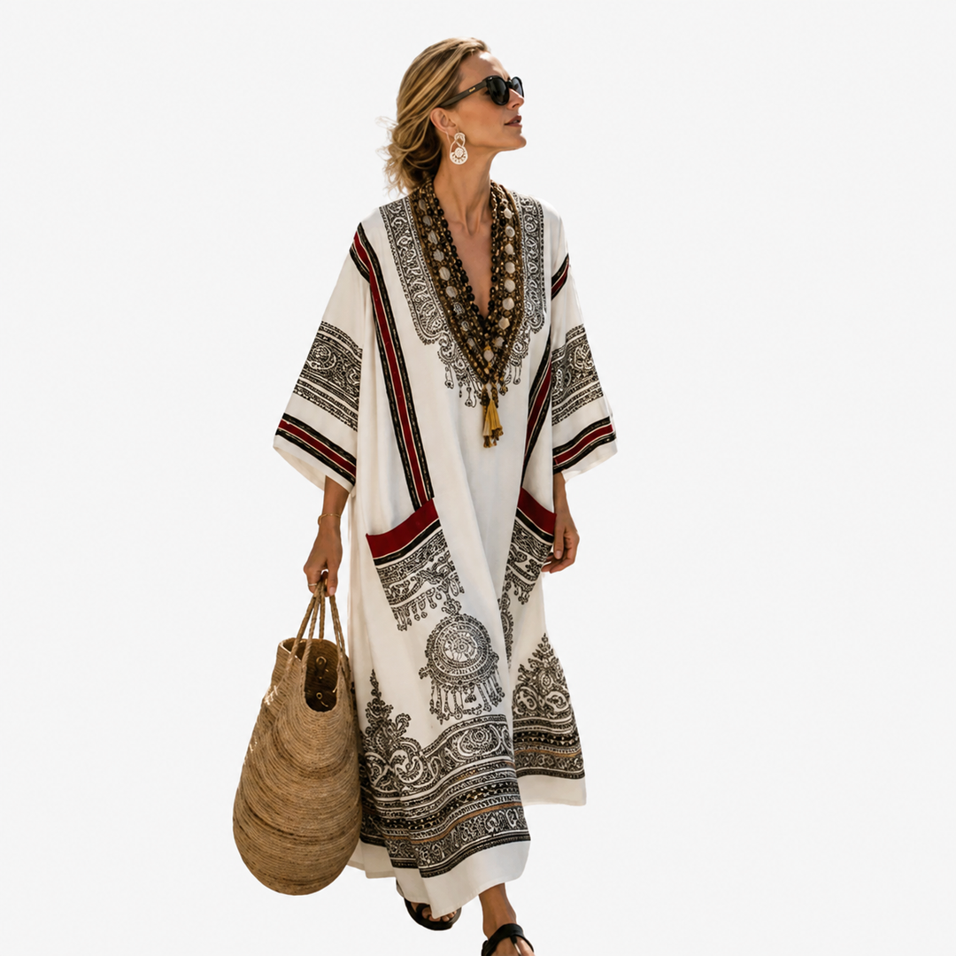 Lange Caftan - Boho print