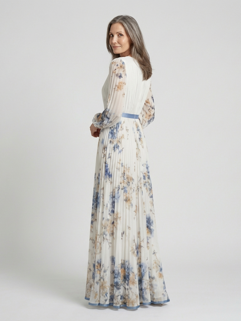 Lavinia™ | Maxi-jurk met lange mouwen