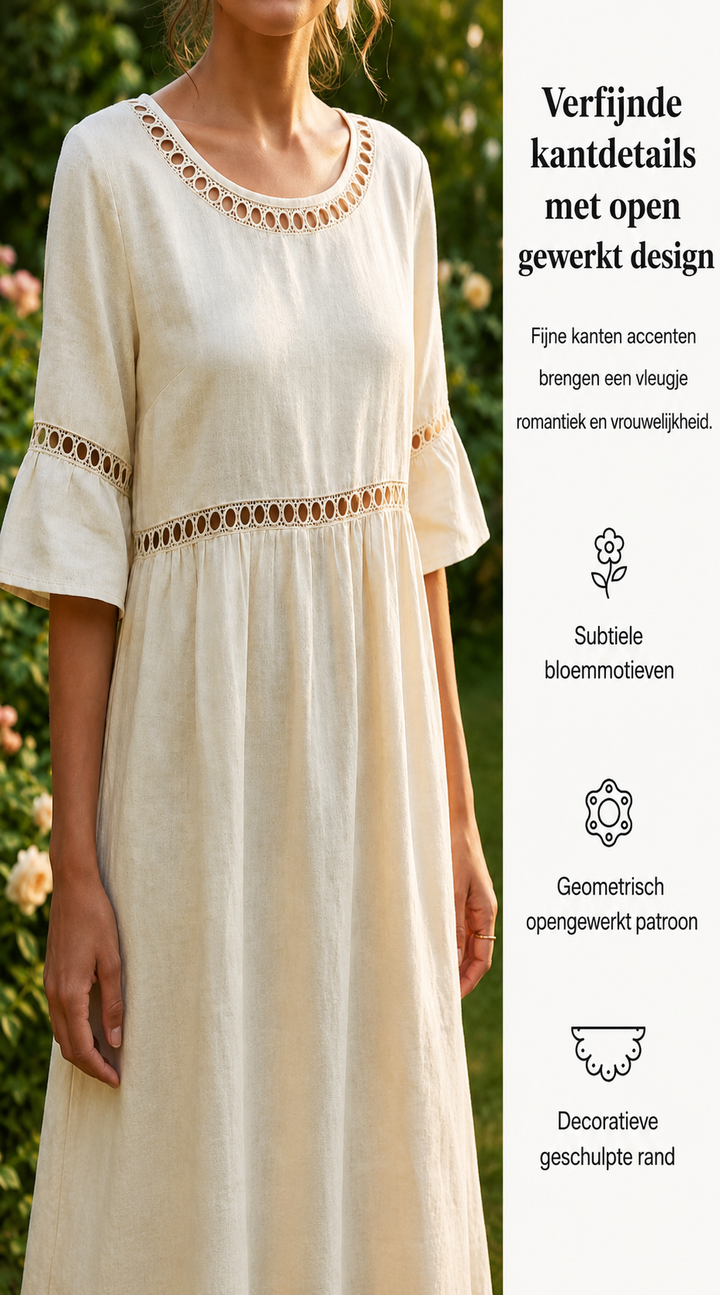 Amara™ | Elegante Buikcamouflerende Midi Jurk