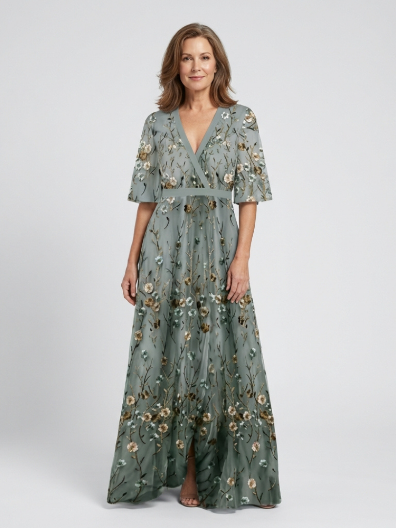 Eveline™ | Maxi-jurk met bloemenprint