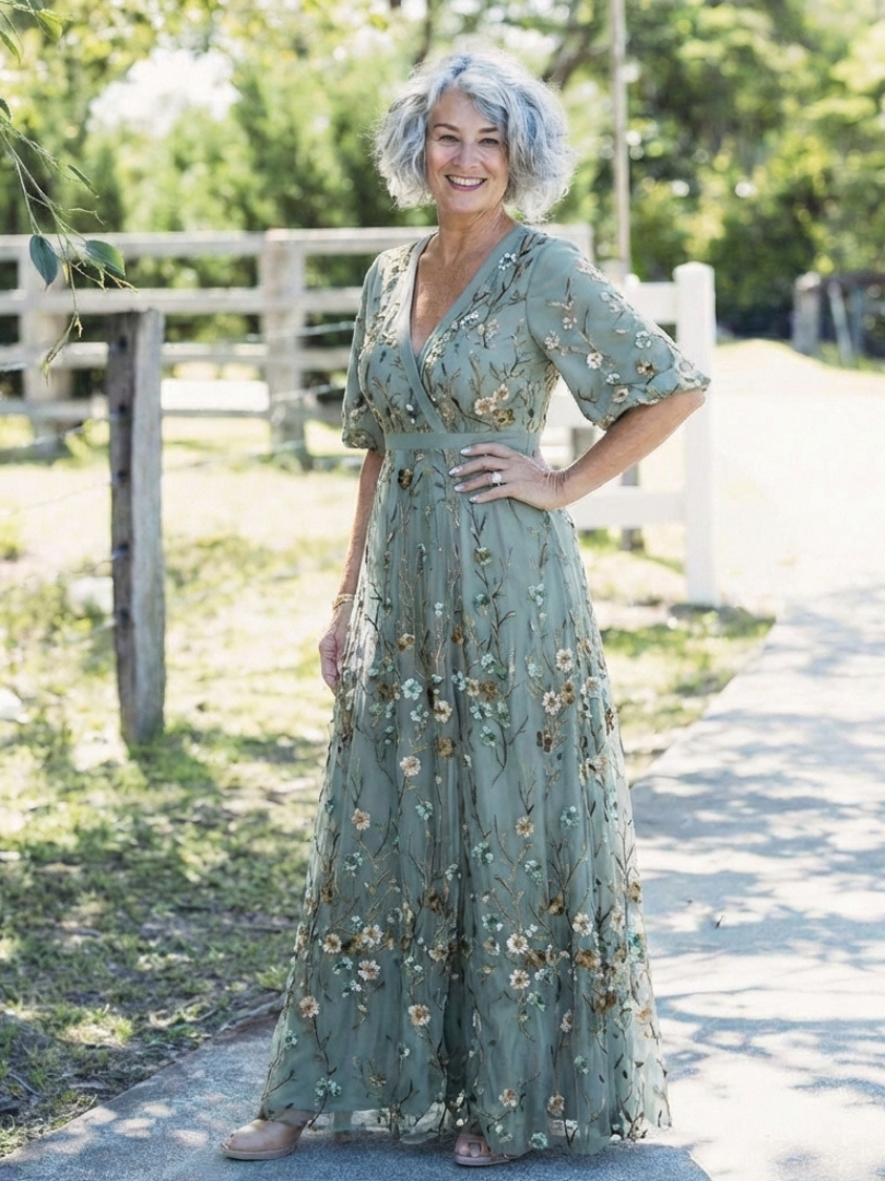 Eveline™ | Maxi-jurk met bloemenprint
