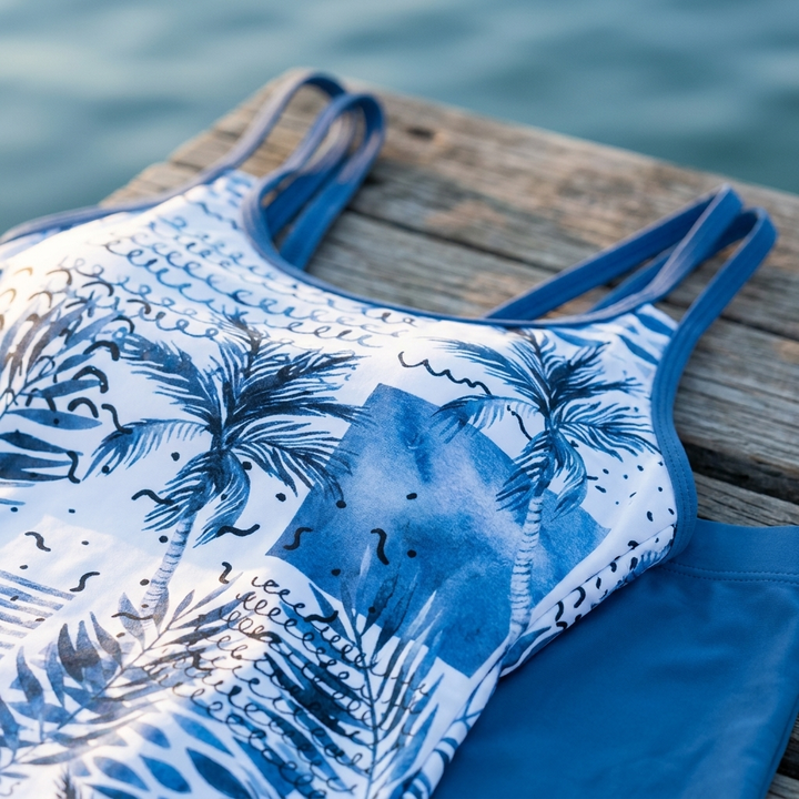 Paige | Vibrant Floral Tankini Set