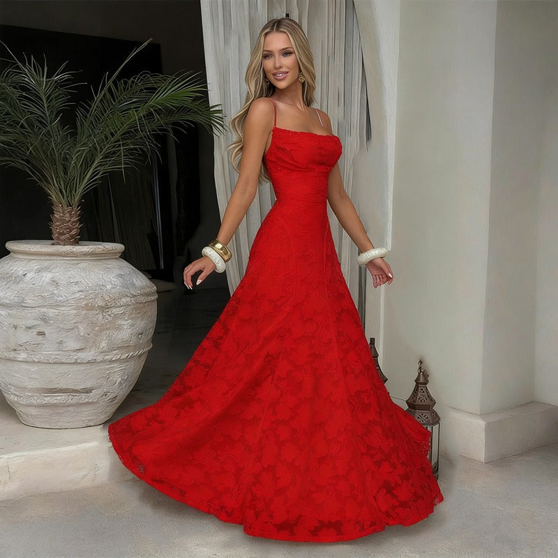SOFIA | Elegante Kant Maxi Jurk