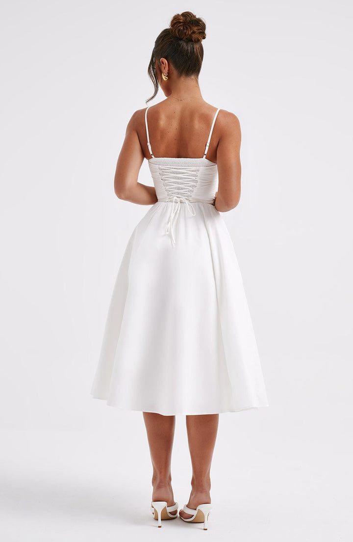 MAILEEN | Elegante Midi Jurk in Corsetstijl