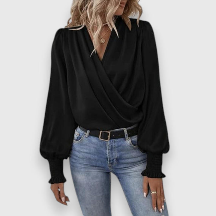 Lilou | Satijnen Blouse
