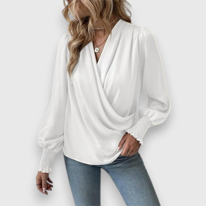 Lilou | Satijnen Blouse