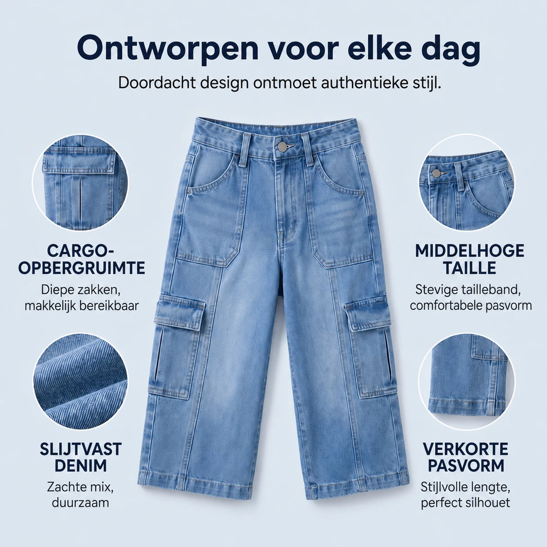 Luxe Stretch Capri Jeans | Tijdelijk 50% Korting