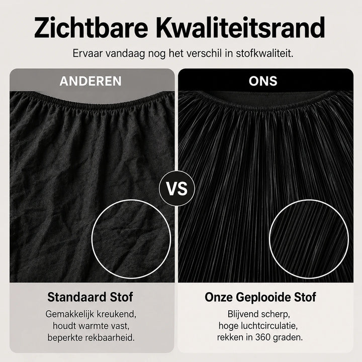 Flatterende plisséblouse in grote maten