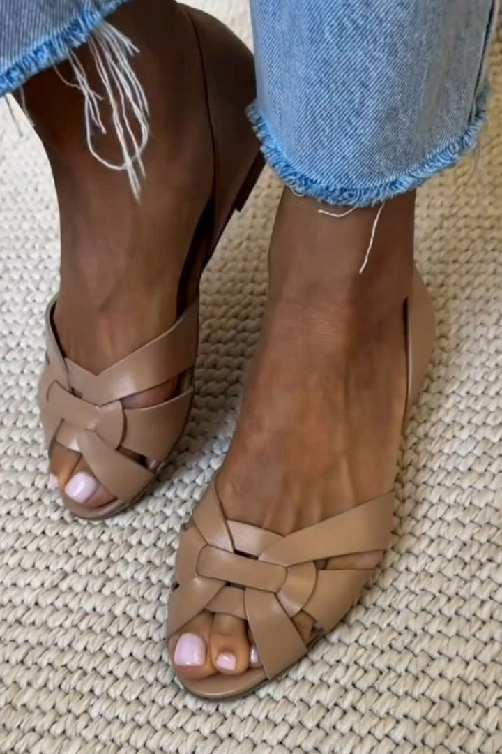 Serafina | Gevlochten sandalen