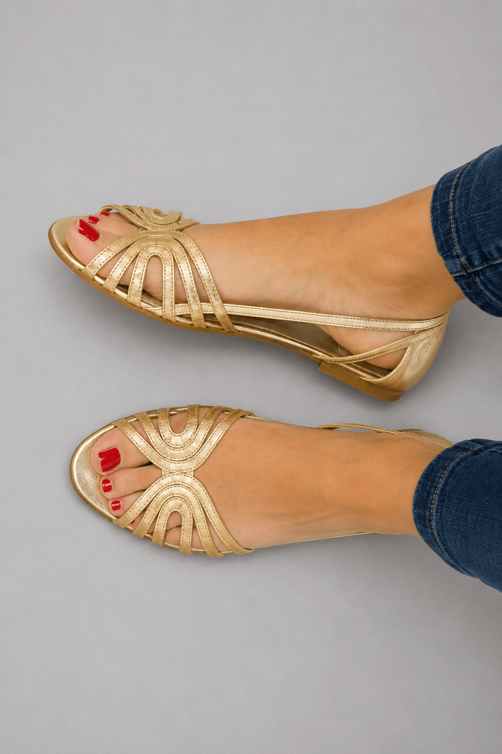 Eleonora | Gouden sandalen