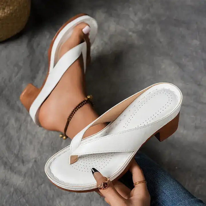 Maeve™ | Elegante Relaxte Blokhak Sandalen
